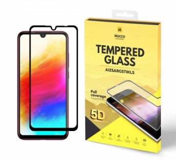 Mocco Full Glue 5D Signature Edition Tempered Glass Aizsargstikls Pilnam Ekrānam Xiaomi Redmi 7 Melns