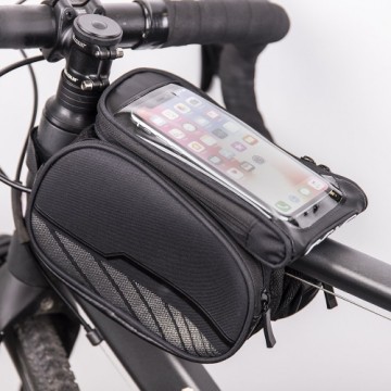 Mocco Waterproof bicycle frame bag with a removable phone case