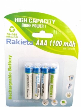 Rakieta Uzlādējamas Baterijas AAA / 4gab. / 1100mAh