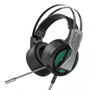 BlitzWolf BW-GH1 Gaming Spēļu Austiņas ar Mikrofonu / RGB / 2.2m Vads