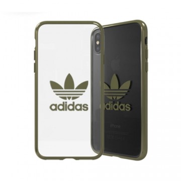 Adidas OR Clear Case Maciņš Apvalks Priekš Apple iPhone X / XS Zaļš