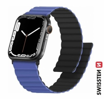 Swissten Silikona Magnētiskā Siksniņa priekš Apple Watch 42 / 44 / 45 / 49 mm