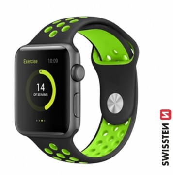 Swissten Sport Силиконовый Pемешок для Apple Watch 42 / 44 / 45 / 49 mm