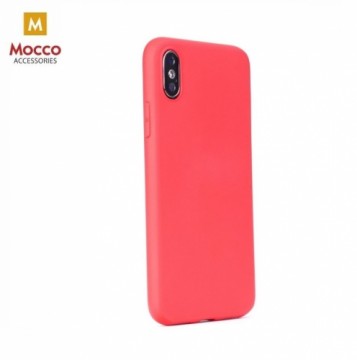 Mocco Soft Magnet Silicone Case With Built In Magnet For Holders for Apple iPhone XS Max Red