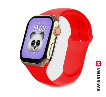 Swissten Cиликоновый Pемешок для Apple Watch 1/2/3/4/5/6 / SE / 42 мм / 44 мм