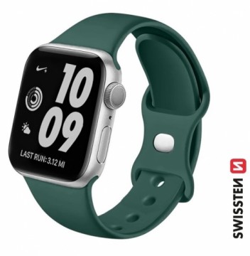 Swissten Silikona Siksniņa priekš Apple Watch 42 / 44 / 45 / 49 mm