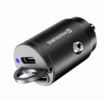 Swissten Nano PD Universal Car Charger 2x USB-C 45W