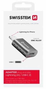 Swissten Адаптер Lightning на USB-C