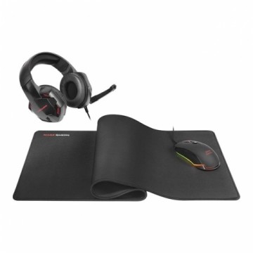 Mars Gaming MCPPRO Combo 3in1 Spēļu pele ar austiņām un paliktni RGB / 9800 DPI / USB 7.1 / 780x300mm