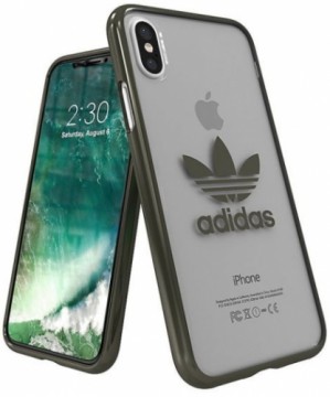 Adidas Clear Case Silikona Apvalks Priekš Apple iPhone X / XS Caurspīdīgs - Melns (EU Blister)