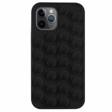 Mocco Bubble Case Aizmugurējais Antistresa Silikona Apvalks Priekš Apple iPhone 11 Pro Max Melns