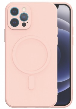 Mocco MagSilicone Soft Back Case Aizmugurējais Silikona Apvalks Priekš Apple iPhone 13 Pro Rozā