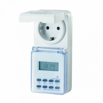 Electraline 59506 Digital outdoor german timer IP44 max 35000w 220-240vac / 16A / 50hz