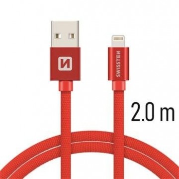 Swissten Textile Fast Charge 3A Lightning Кабель Для Зарядки и Переноса Данных 2m