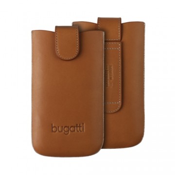 Bugatti M Universal Pouch Leather Case with Magnet Brown (7 х 12 cm)