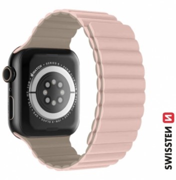 Swissten Silikona Magnētiskā Siksniņa priekš Apple Watch 38 / 40 mm