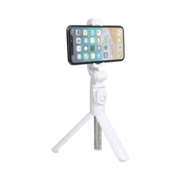 RoGer AA 2in1 Universāls Selfie Stick + Tripod Statnis ar Bluetooth Tālvadības pulti Balts