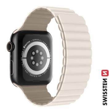 Swissten Silikona Magnētiskā Siksniņa priekš Apple Watch 38 / 40 mm