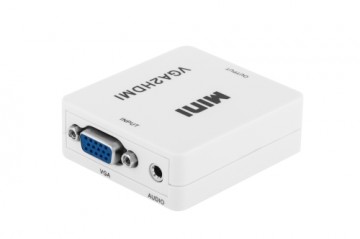 RoGer VGA to HDMI Video Signal Converter (+Audio) / white