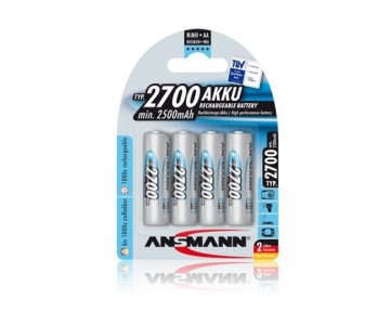 Ansmann R6 Uzlādējamas baterijas AA / 1.2V / 2700mAh / Ni-Mh