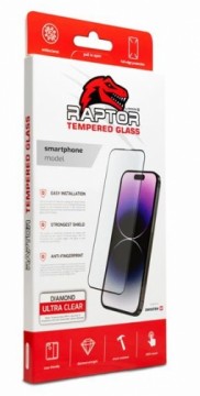 Swissten Raptor Diamond Ultra Full Face Tempered Glass for Apple iPhone 15 Plus Black