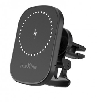 Maxlife MXCH-16 Magnetic Car Holder + Wireless Charging 15W