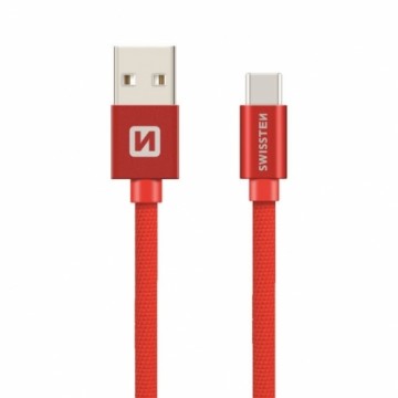 Swissten Textile Универсальный Quick Charge 3.1 USB-C USB Кабель данных 1.2м