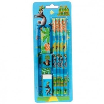 Paso 00-3759PS Penguins set 4 pencils / Ruler 15cm / Sharpener / Eraser