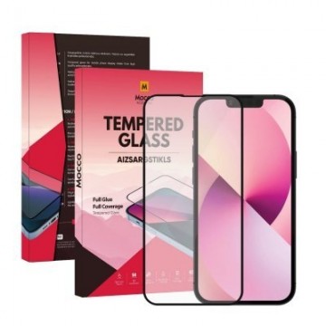 Mocco Full Glue Signature Edition Tempered Glass Aizsargstikls Pilnam Ekrānam  Apple iPhone 15 Pro Melns