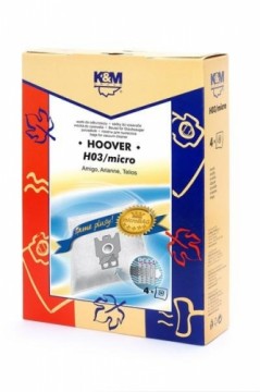 K&M Oдноразовые мешки для пылесосов HOOVER H30 (4шт)