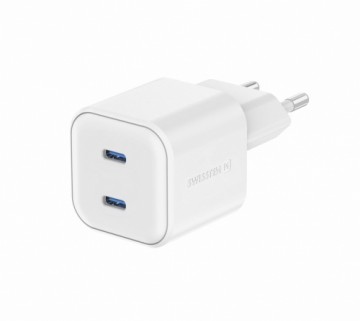 Swissten GaN PD 2x USB-C Tīkla Lādētājs 20W