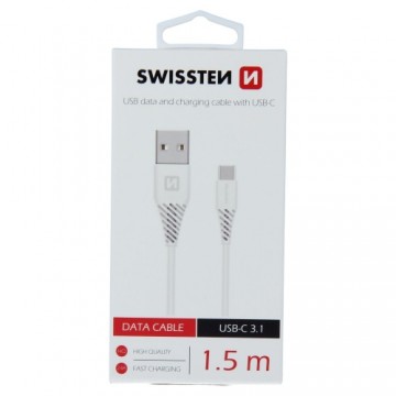 Swissten Basic Универсальный Quick Charge USB-C USB Кабель данных 1.5m