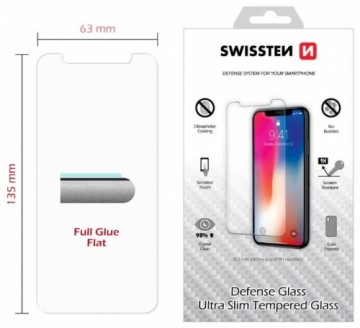 Swissten Tempered Glass Premium 9H Aizsargstikls Iphone X / XS