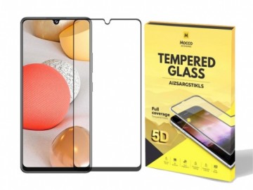 Mocco Full Glue 5D Signature Edition Tempered Glass Aizsargstikls Pilnam Ekrānam Samsung Galaxy A42 5G Melns