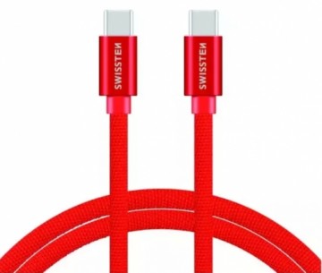 Swissten Textile Fast Charge 3A USB-C / USB-C Кабель для передачи данных и зарядки 1.2m