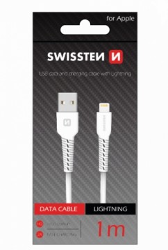 Swissten Basic Fast Charge 3A Lightning Data and Charging Cable 1m