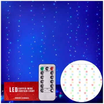 RoGer LED Гирлянда 3x3m / 300LED Разноцветный