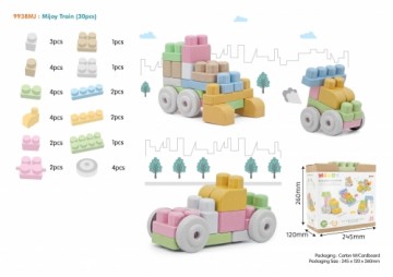 RoGer Set of construction blocks for babies 30 pcs