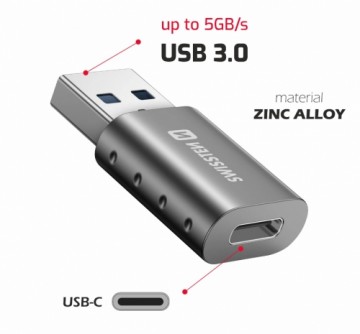 Swissten Adapteris USB-A / USB-C