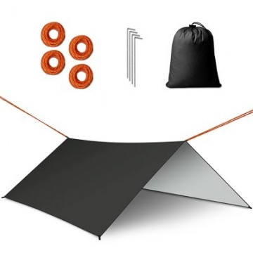 RoGer Canopy tarpaulin tent over hammock 300cm black