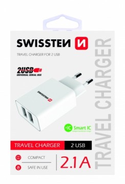 Swissten Premium Зарядное устройство USB 2.1А / 10.5W