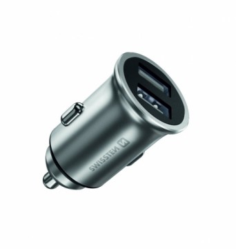 Swissten Eco Friendly Metal Premium Auto Lādētājs 2 x USB 4.8A