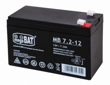 megaBAT MB 7.2-12 Battery 12V/7Ah / 151x95x65mm