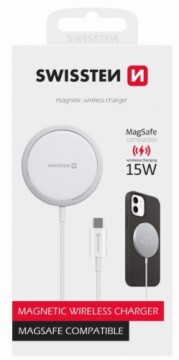 Swissten MagStick Зарядное устройство 15W для Apple iPhone USB-C