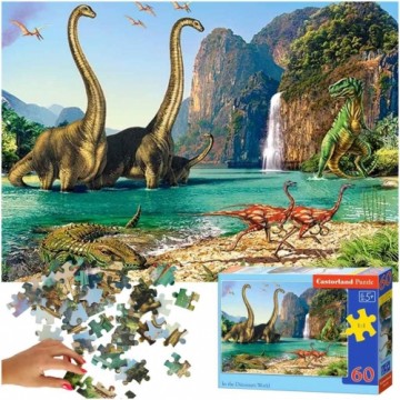 Castorland Dinozauru pasaule Puzzle 60gab