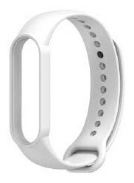 Devia Silicone Strap for Xiaomi Mi Band 5 / Mi Band 6 / White