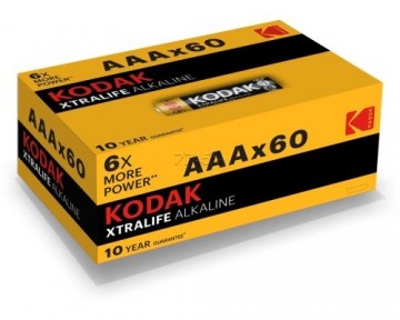 Kodak XTRALIFE Alkaline LR03 / AAA / 1.5V Battery (60pcs)