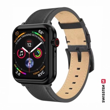 Swissten Кожаный Ремешок Для Apple Watch 42 / 44 / 45 / 49mm