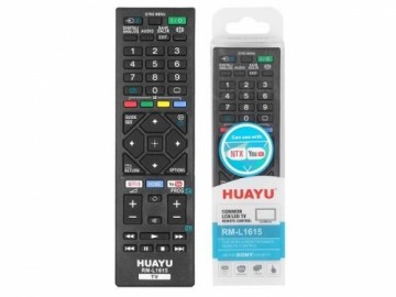 HQ LXH1615 TV remote control SONY LCD / LED / Netflix RM-L1615  / Black