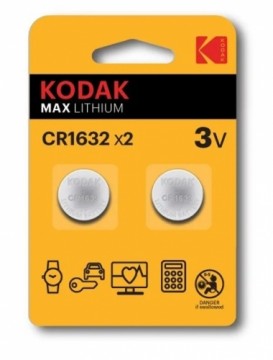 Kodak Lithium CR1632 / 3V Batteries (2pcs)